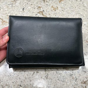 Vintage Mercedes Benz Black Leather Owner Manual Folio E 300 Diesel E 320 E 420