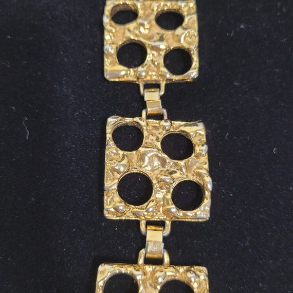 Vintage Celebrity NY Necklace Bracelet Set Chunky… - image 7