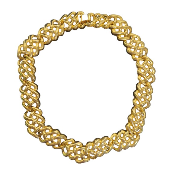 Vintage Celebrity NY Necklace Bracelet Set Chunky… - image 4