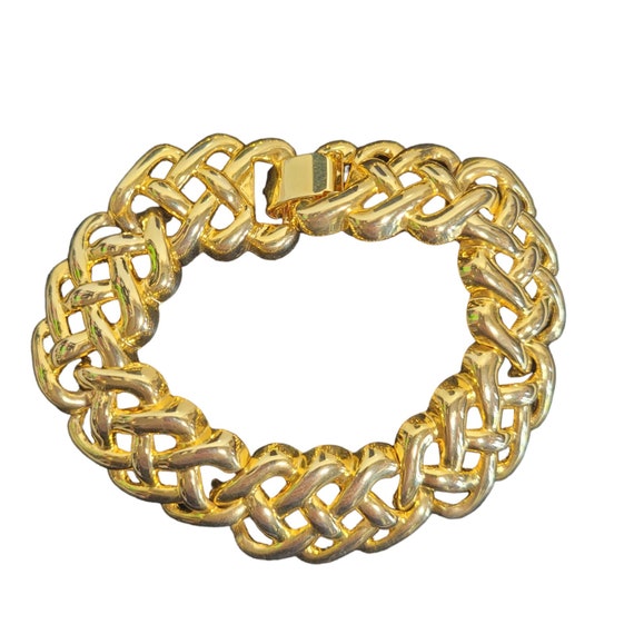 Vintage Celebrity NY Necklace Bracelet Set Chunky… - image 5