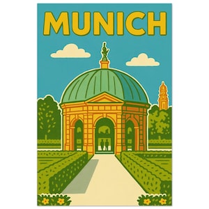 Munich, Germany Travel Art