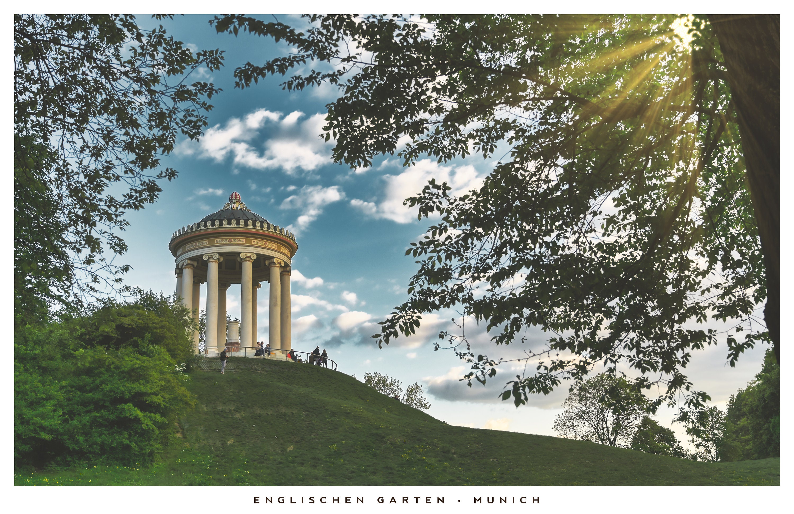 Die Monopteros im Englischen Garten in München Bayern Etsy