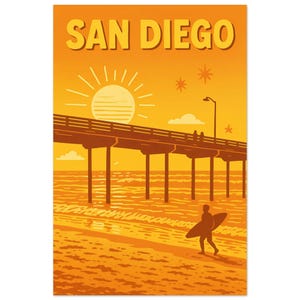 Arte di viaggio a San Diego, California
