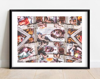 Sistine Chapel Ceiling Print | Etsy