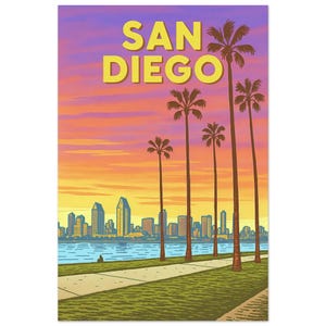 Arte di viaggio a San Diego, California