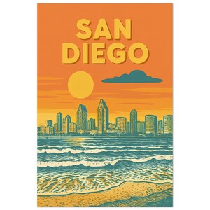 Arte di viaggio a San Diego, California