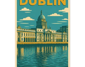 Dublin, Ireland Travel Art