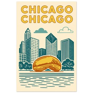 Chicago, Illinois Travel Art
