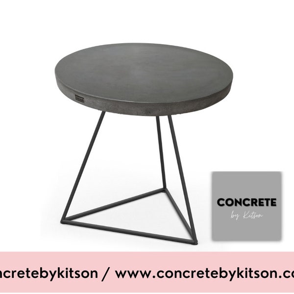 Concrete Side Table Etsy UK