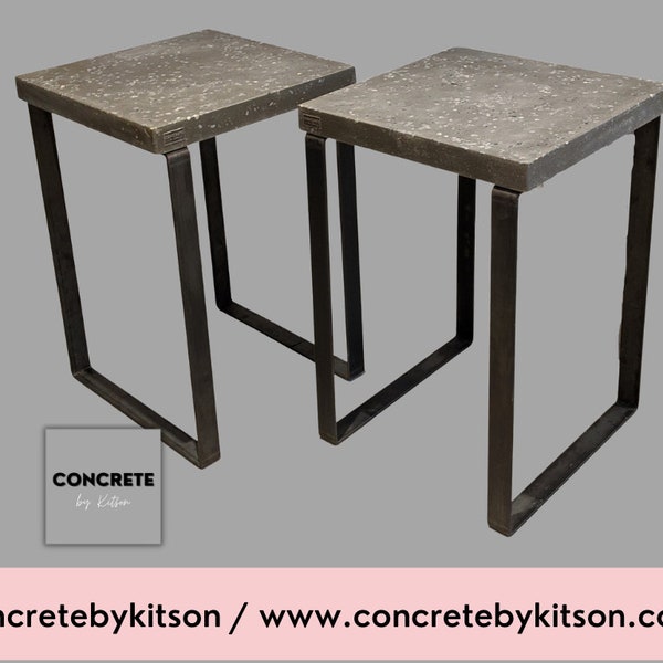Concrete Side Table Etsy UK