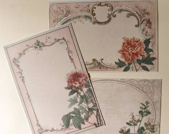 Hopeless Romantic Labels | Set of 18 | 2.2&quot; x 2.6&quot; | Matte Labels | Vinyl Labels | Floral Labels