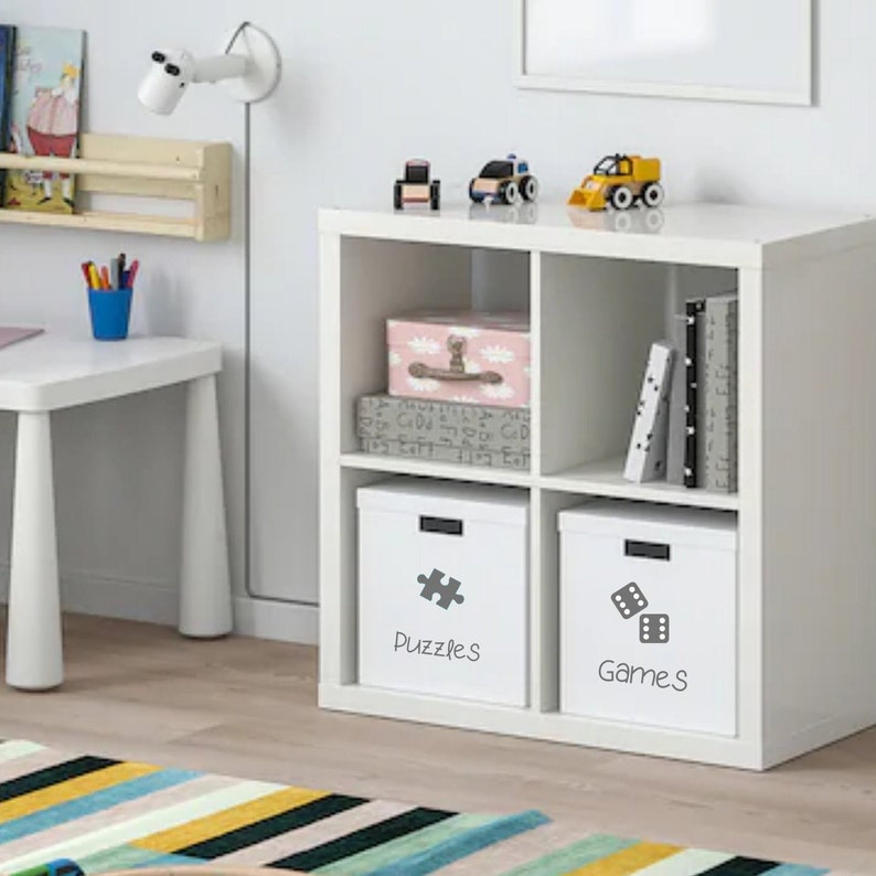 Kallax Personalised Ikea Drona Toy Box / Storage Box Vinyl Etsy