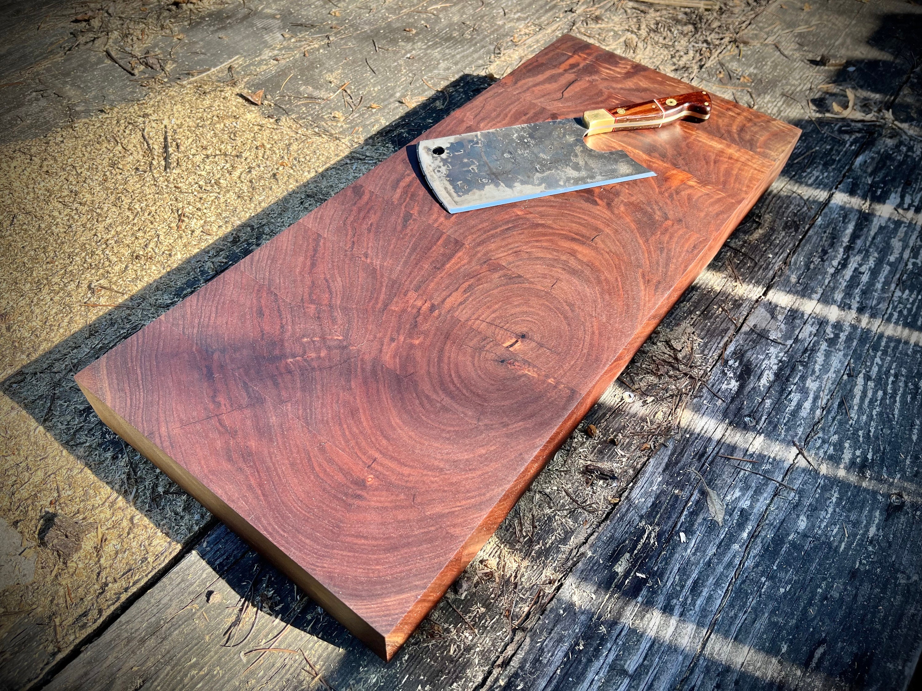 Salvaged Walnut End Grain Cutting Board Etsy