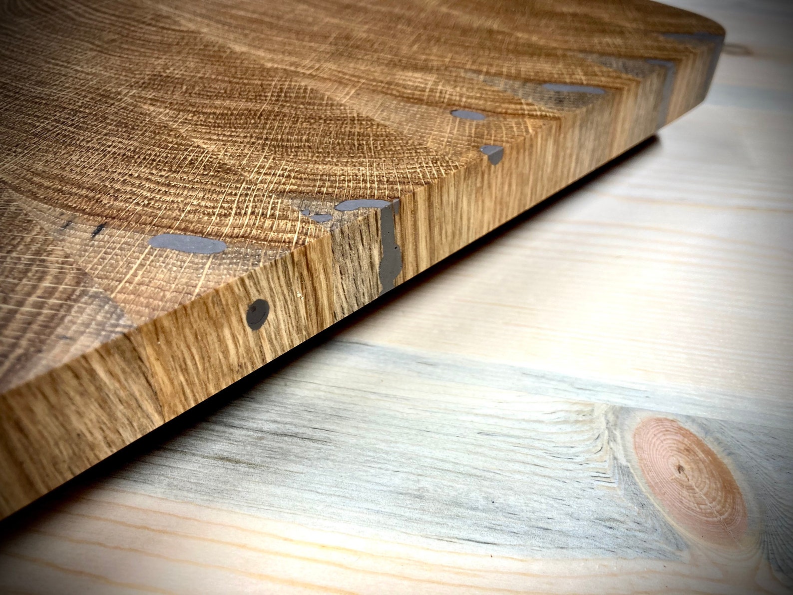 Salvaged White Oak End Grain Cutting Board Etsy