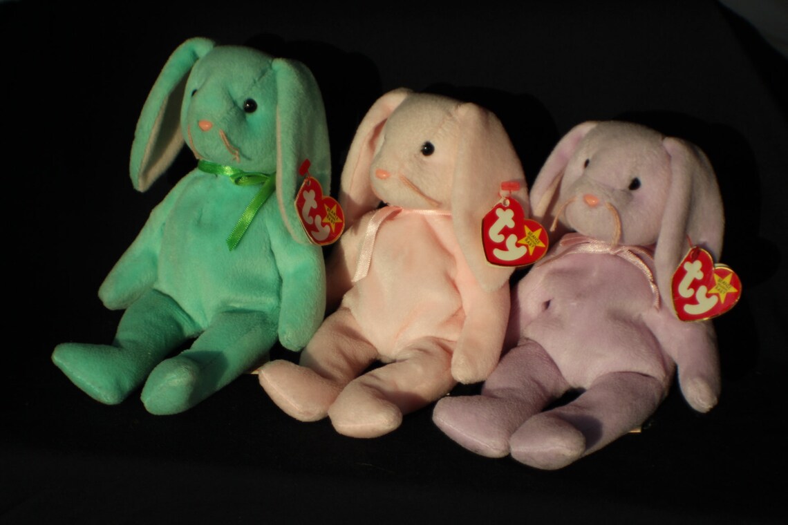 Hippity Hoppity & Floppity Beanie Babies Set Etsy