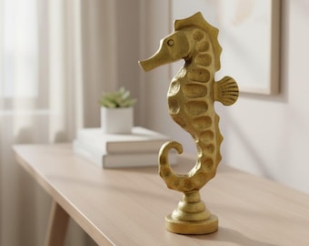 Elegant Seahorse Statue | Seahorse Sculpture For Table Decoration | Home Office Decoration | Housewarming Gift | Animal Figurine Gift
