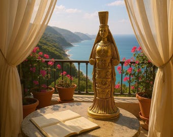 Aphrodite of Aphrodisias Statue | Ancient Greek Goddess Figurine | Classic Feminine Sculpture For Home Decor | Mythological Desk Accent