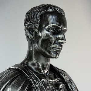 Julius Caesar Bust Sculpture | Roman Emperor Head Statue | Ancient Leader Decor | Historical Resin Figure | Home Office Desk Decoration image 14