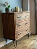 Reclaimed solid wood chest of drawers | Rustic | Handmade | Storage 