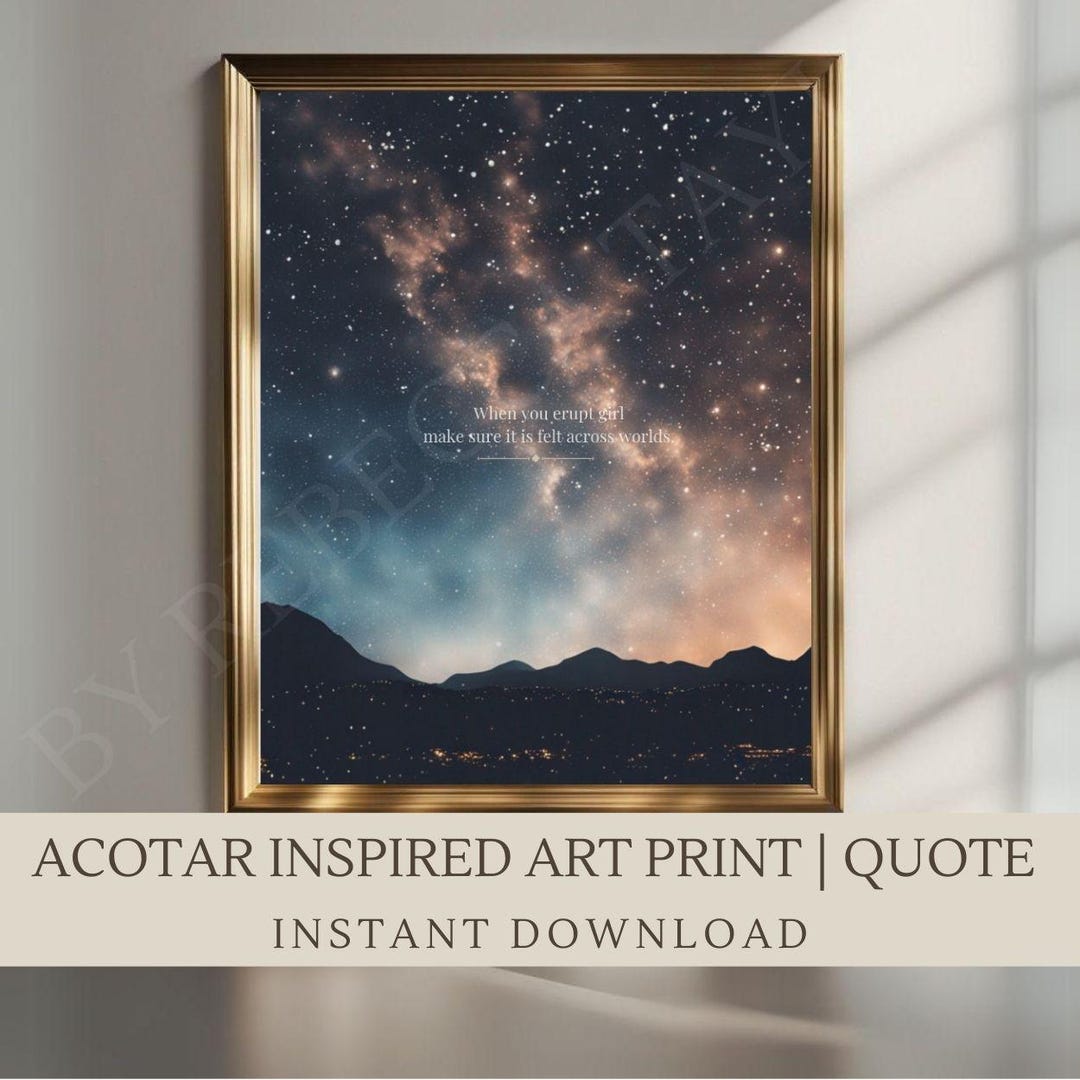 ACOTAR Inspired Digital Art Print | \, image size:1080x1080