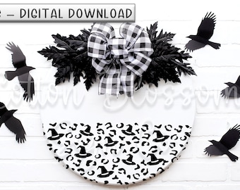 Half Round Leopard Witch Hat |SVG ONLY - Digital Download