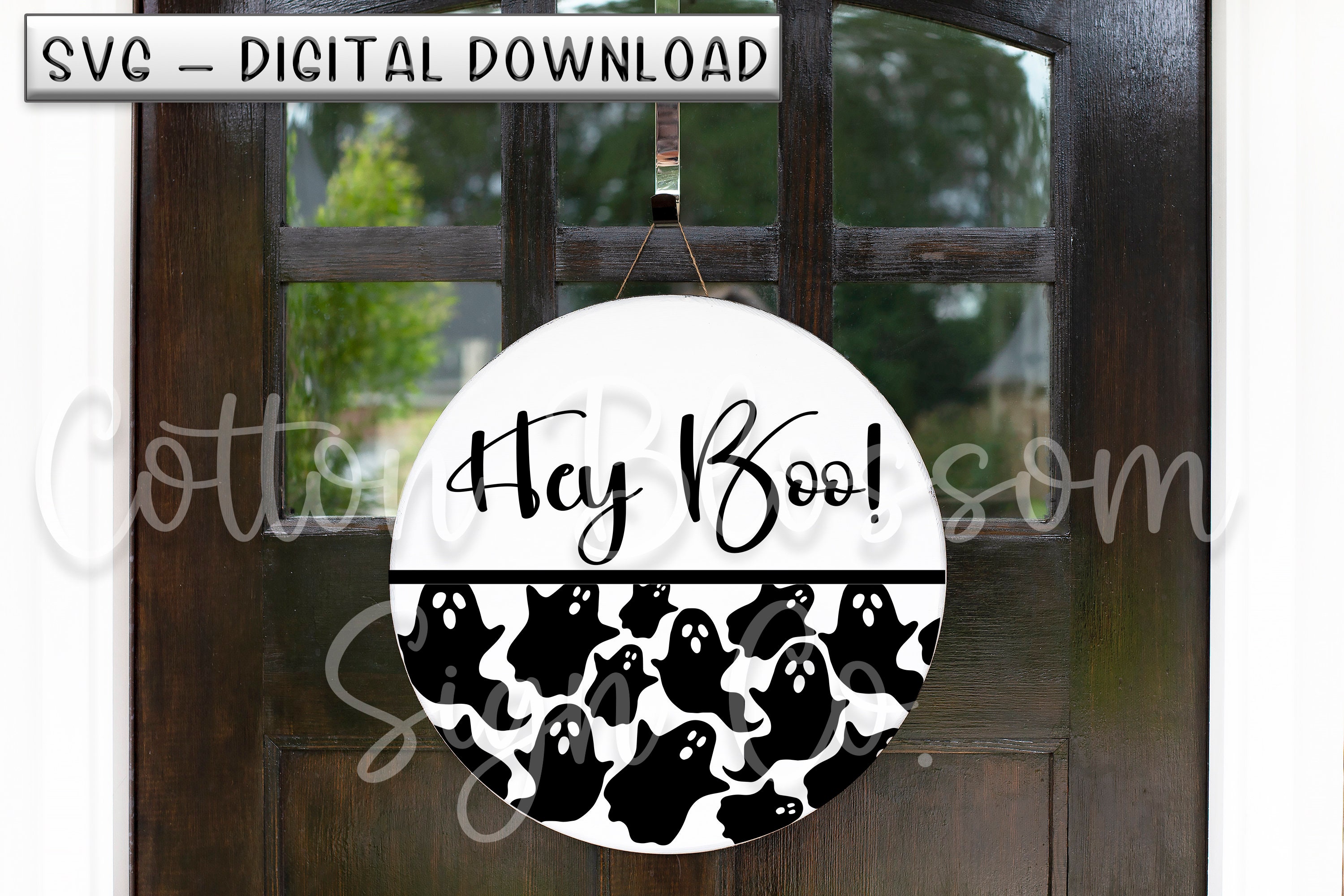 Hey Boo halloweensvg Digital Download - Etsy