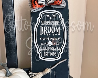 Sanderson Sisters Broom Co. Sign|SVG Digital Download Only