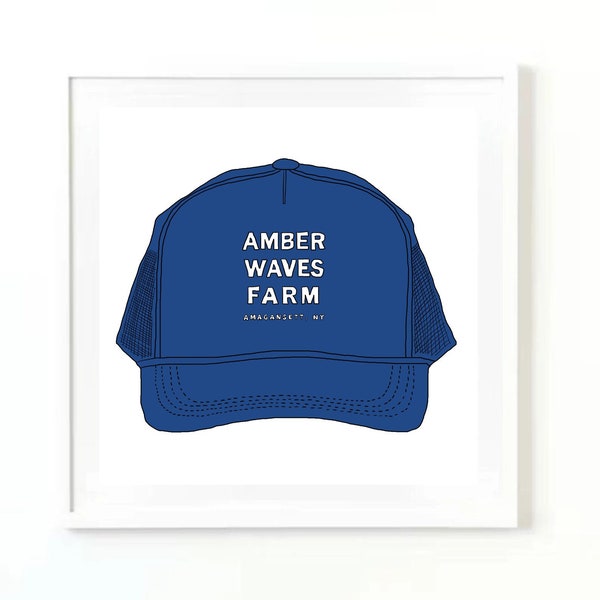 Amber Waves Farm Hat Print