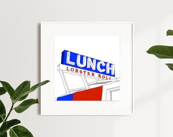 Lunch the Lobster Roll Amagansett Print
