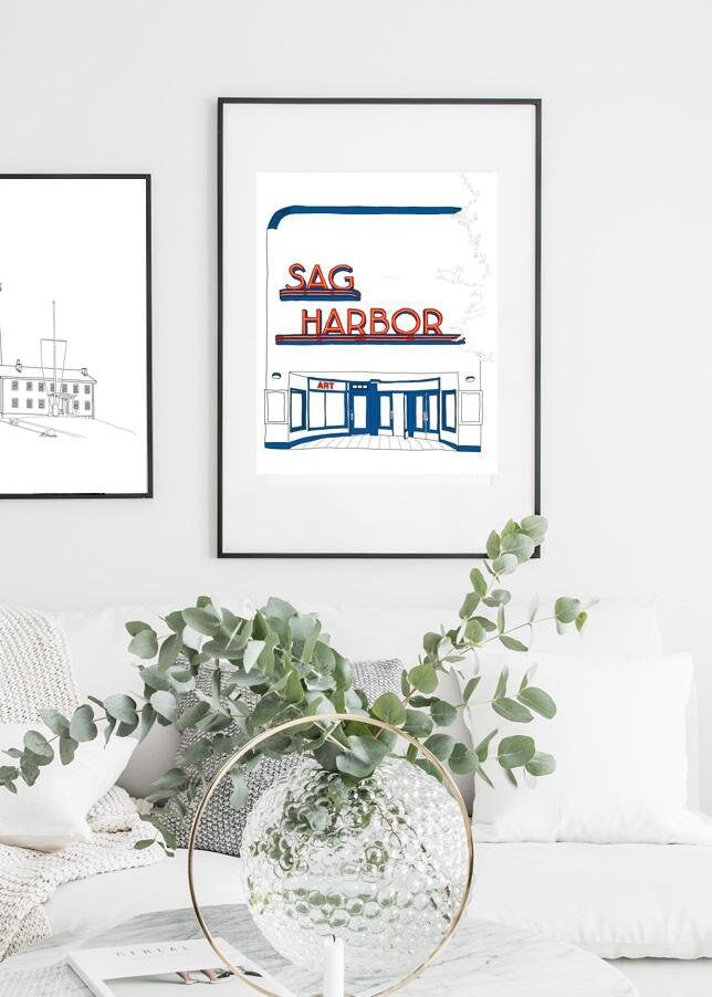 Sag Harbor Movie Theater Art Print