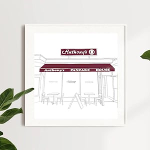 Anthony&#39;s Pancake House Montauk Print