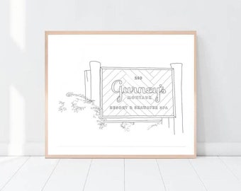 Gurney&#39;s Montauk Print