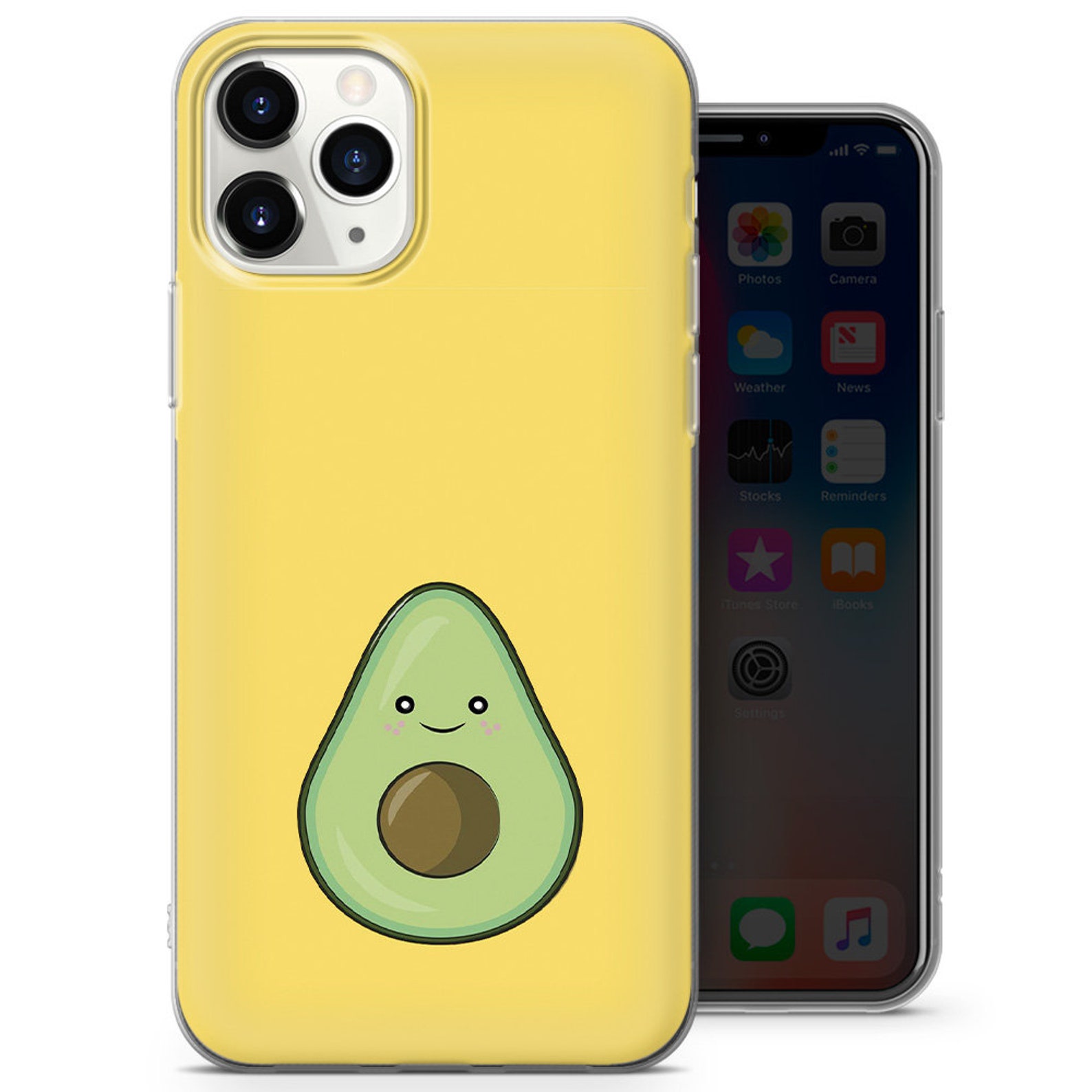 Cute Avocado Phone Case fit for iPhone 12iPhone 11 Pro 8 Etsy