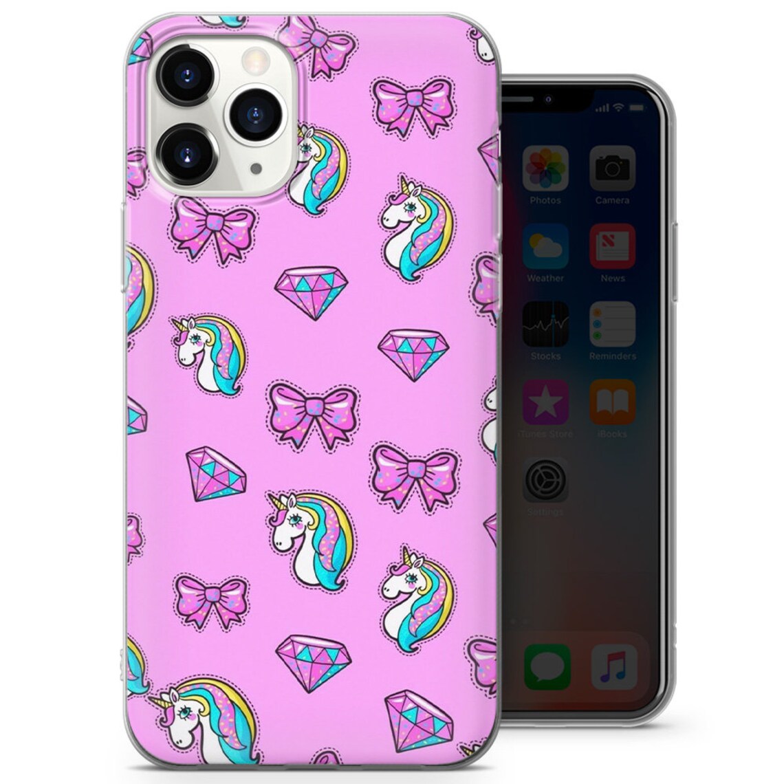 Unicorn Phone Case fit for iPhone 12 8 XS XR 11 Samsung Etsy