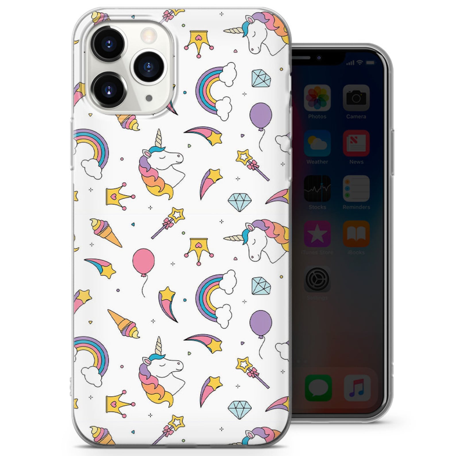 Unicorn Phone Case fit for iPhone 12 8 XS XR 11 Samsung Etsy