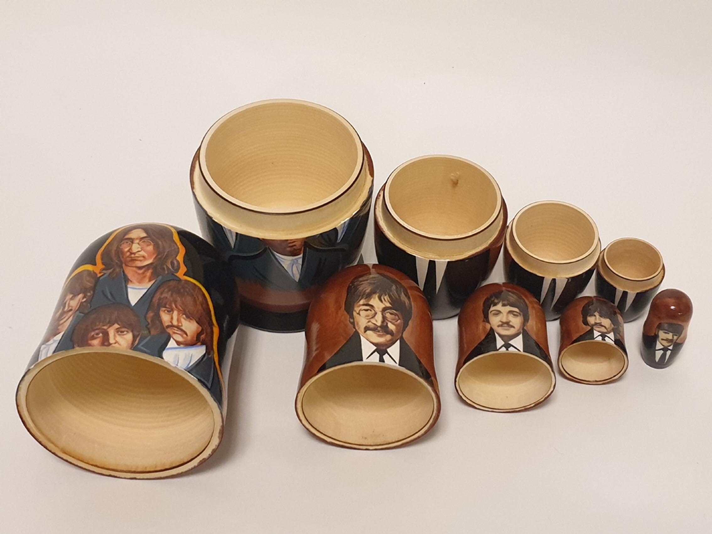 7.08'' or 18 cm The Beatles nesting doll 5 pcs Etsy