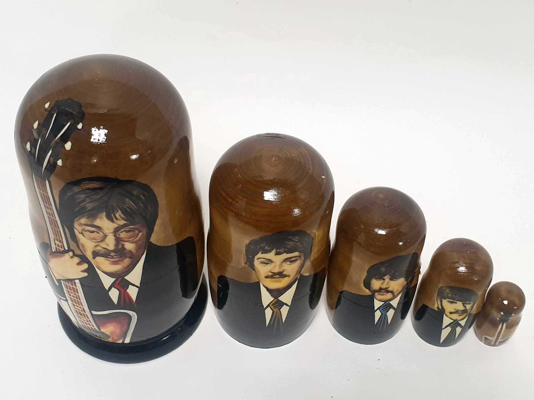 7.08'' or 18 cm The Beatles nesting doll 5 pcs Etsy