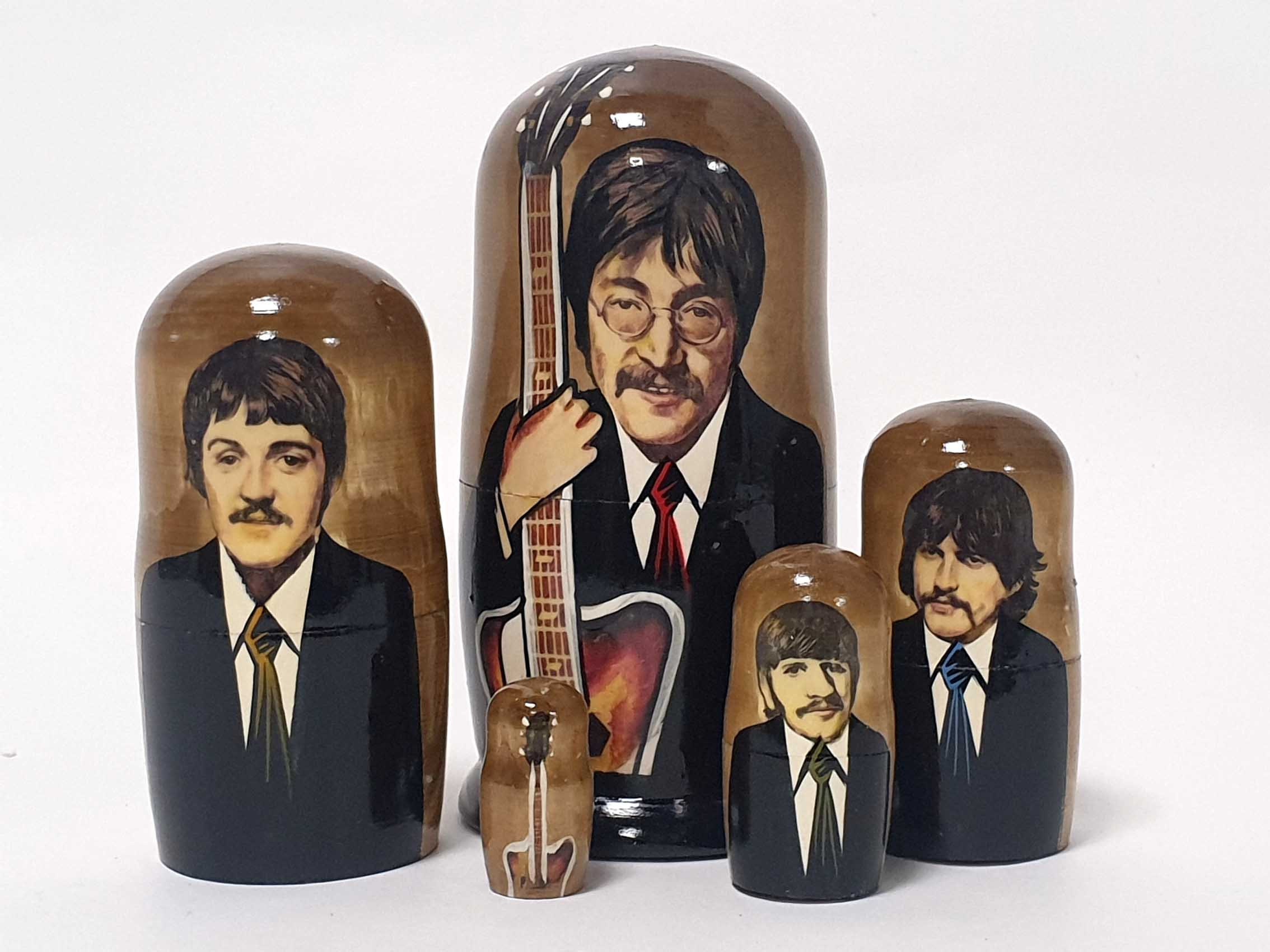 7.08'' or 18 cm The Beatles nesting doll 5 pcs Etsy
