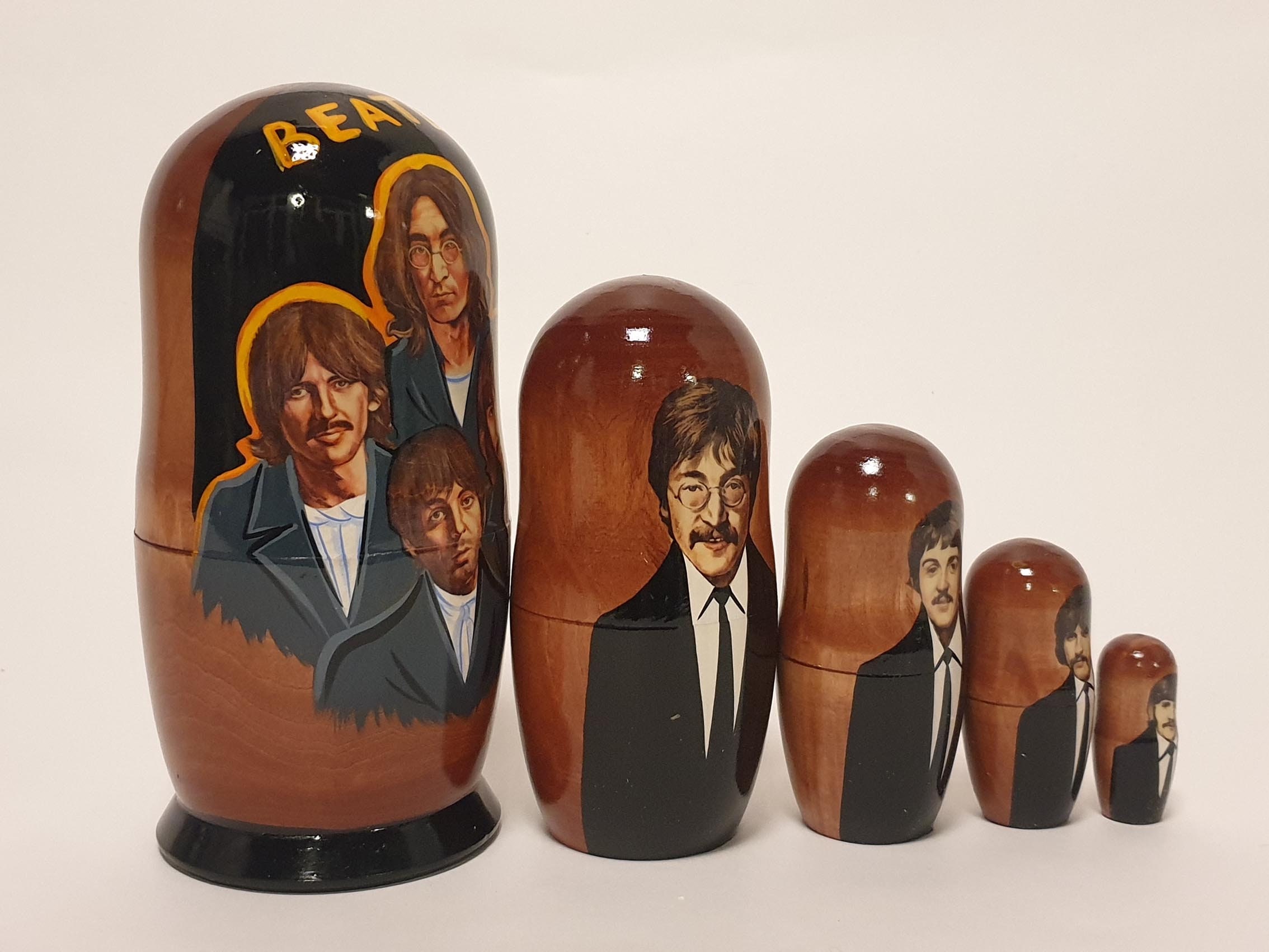 7.08'' or 18 cm The Beatles nesting doll 5 pcs Etsy
