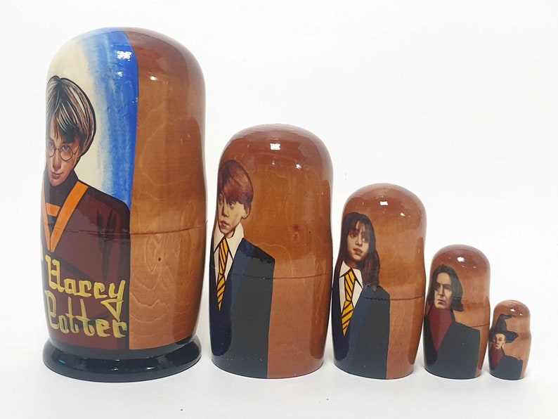 7.08'' or 18 cm Harry Potter nesting dolls 5 pcs Etsy