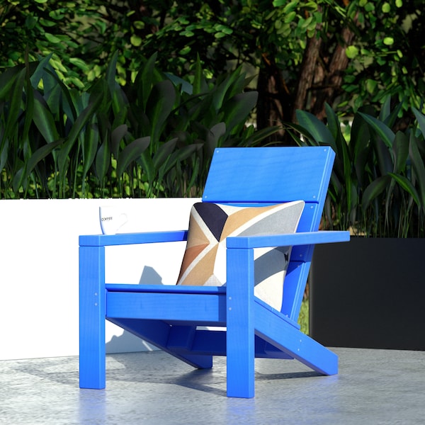 Modern Adirondack Chair Plans, PDF, DIY