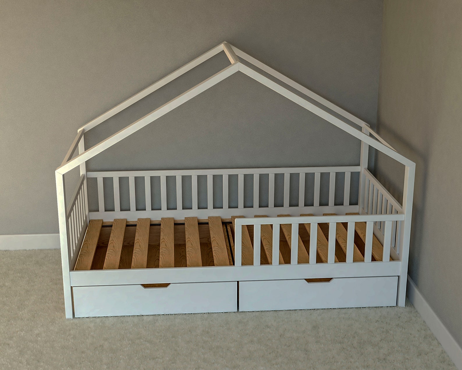 Twin Bed Plan With Storage PDF DIY Etsy