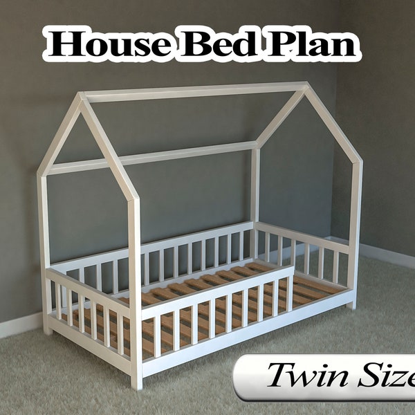 Montessori Bed Plan, Twin Size, DIY, PDF