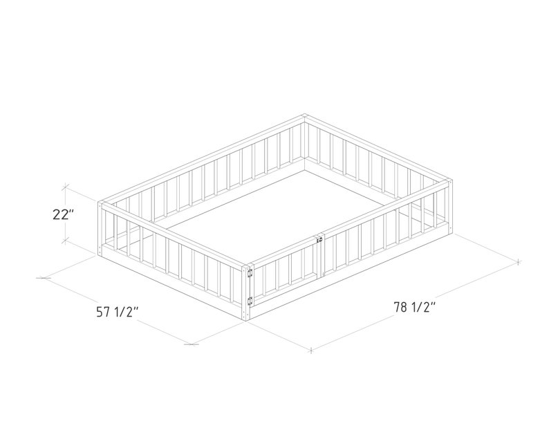 Montessori Floor Bed Plan Full Size PDF DIY Etsy