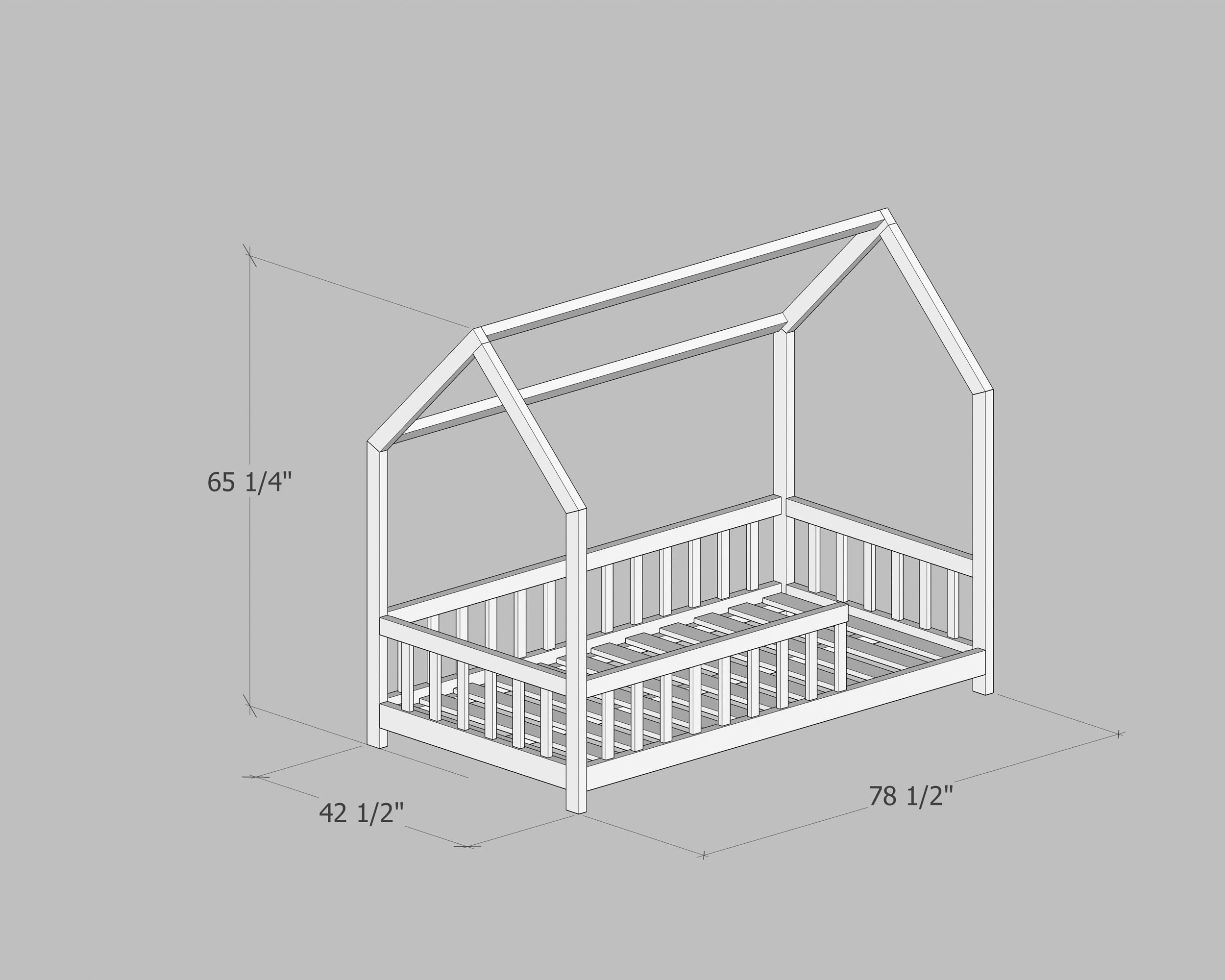 Montessori Bed Plan Twin Size DIY PDF Etsy