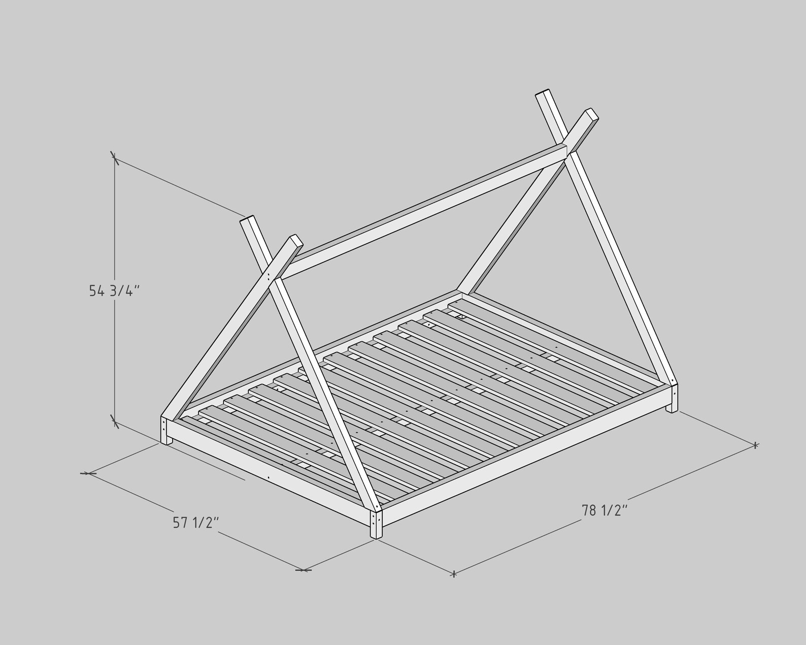 Montessori Floor Bed Plan Full Size PDF DIY Etsy