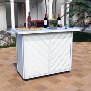 DIY PDF Folding Bar, Collapsible Bar, Portable Bar, Foldable Bar Plan, Coffee Bar, Birthday Bar, Event Bar, Food Bar Plan
