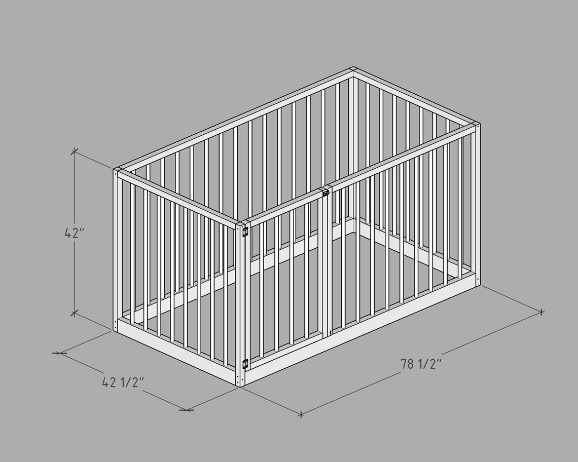 Montessori Floor Bed Plan Twin Size PDF DIY Etsy