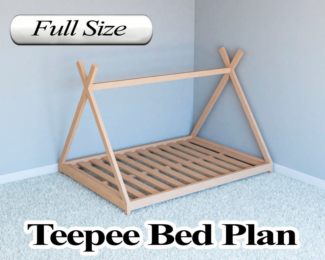 Montessori Floor Bed Plan Full Size PDF DIY Etsy