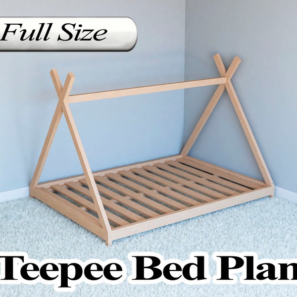 Montessori Floor Bed Plan, Full Size, PDF, DIY